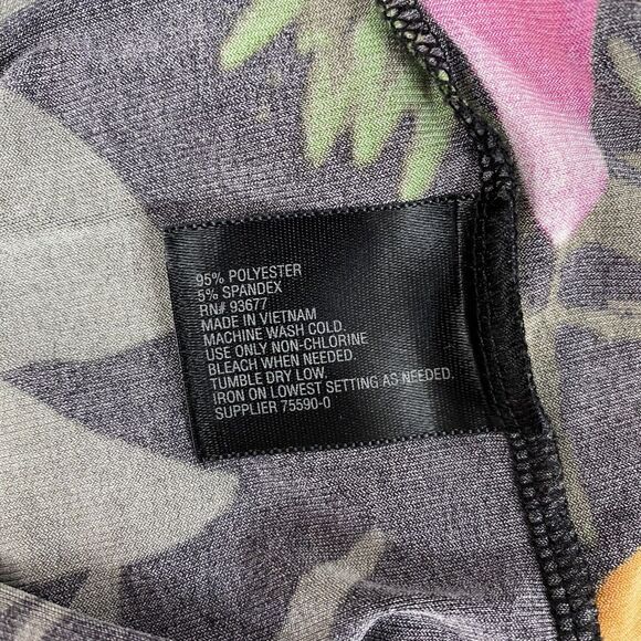 Worthington Top Womens XL Tropical Hawaiian Shirt Work Office Sleeveless Blouse - Picture 14 of 15